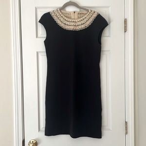 Tory Burch Knit Cap Sleeve Navy Dress Medium